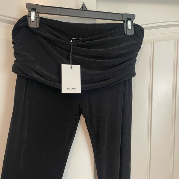 NWT Danielle Guizio Azia Pant fold over Y2K inspired flare pants size small - Picture 6 of 10